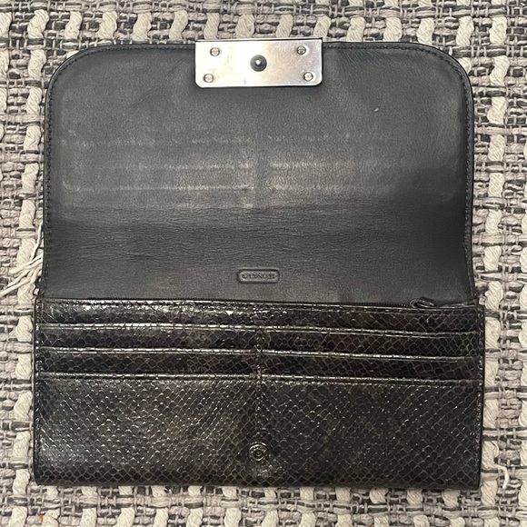 Coach Python Wallet Brown/Black - Picture 2 of 7